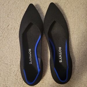 Rothy's black flats, size 6.5